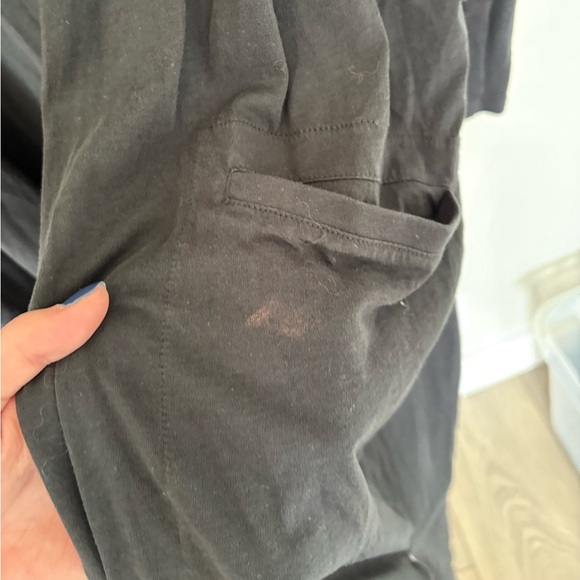 LUNYA Organic Pima Cotton Long Duster Cardigan Black One Size - Picture 3 of 9